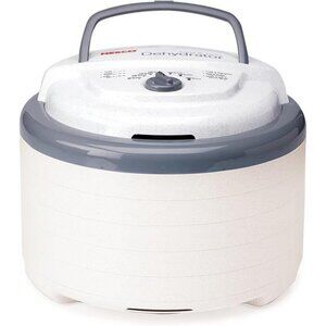 Snackmaster Pro Food Dehydrator, For Snacks, Fruit, Beef Jerky, Gray